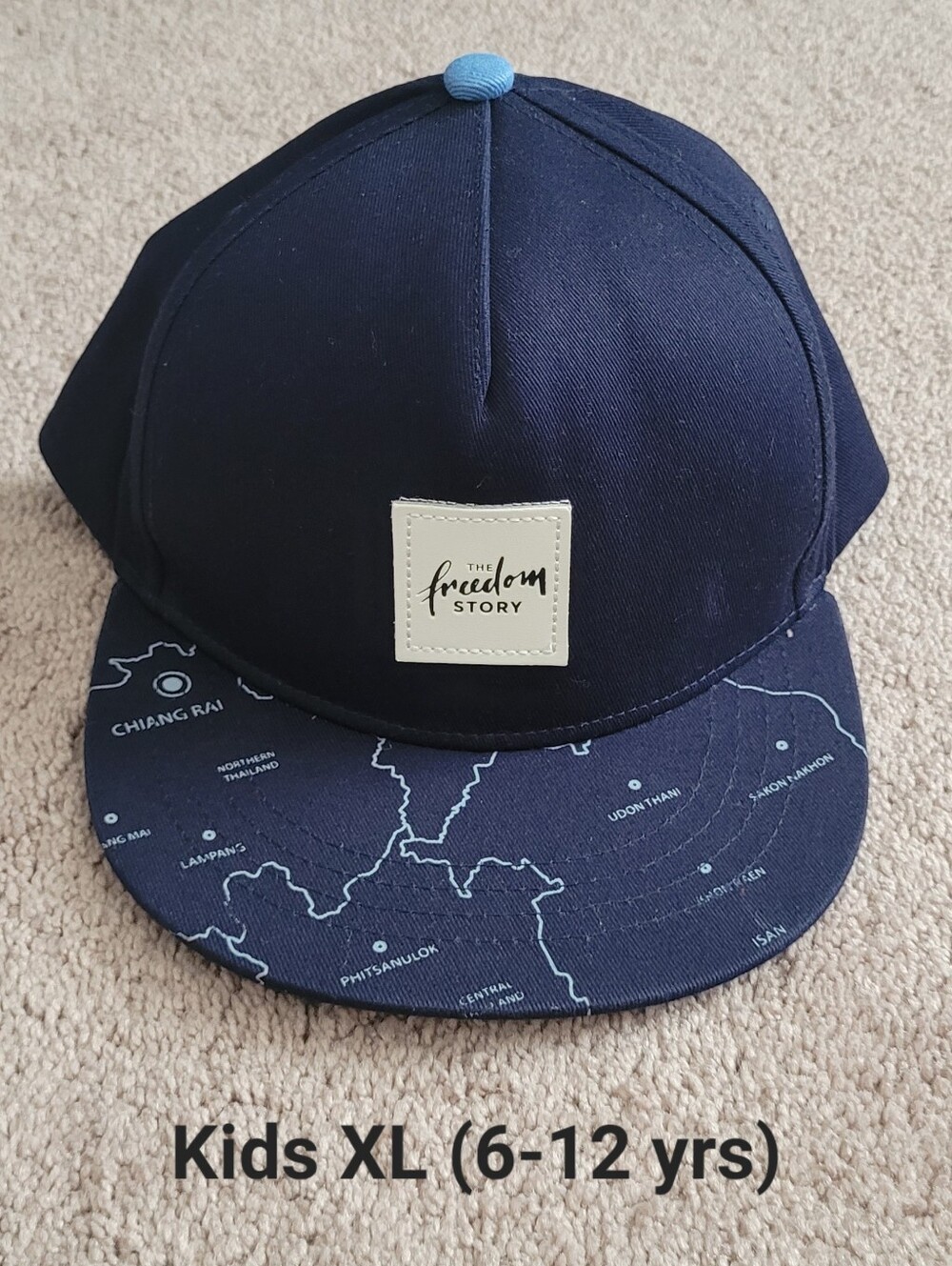 Jack & Winn - Kids Navy Map Brim Cap